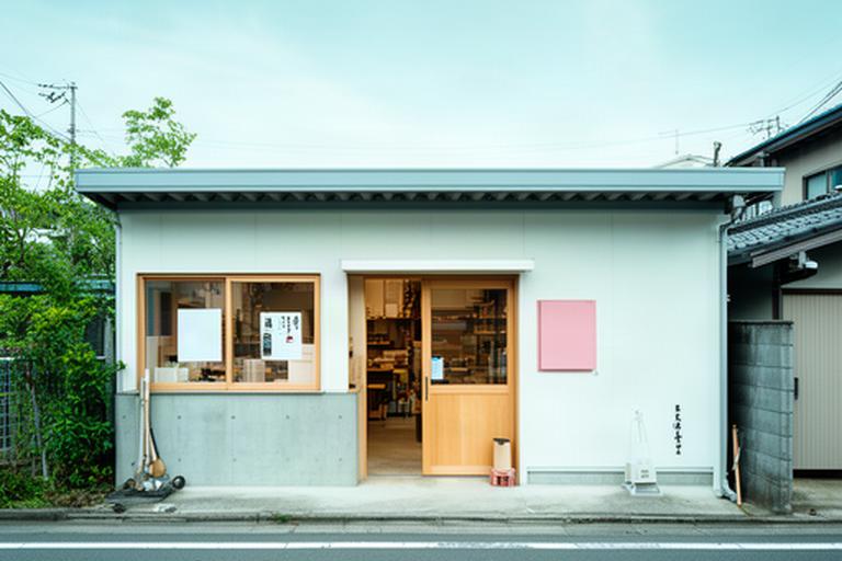 埼玉県越谷市にある野球フィールドノート工房の外観と入口